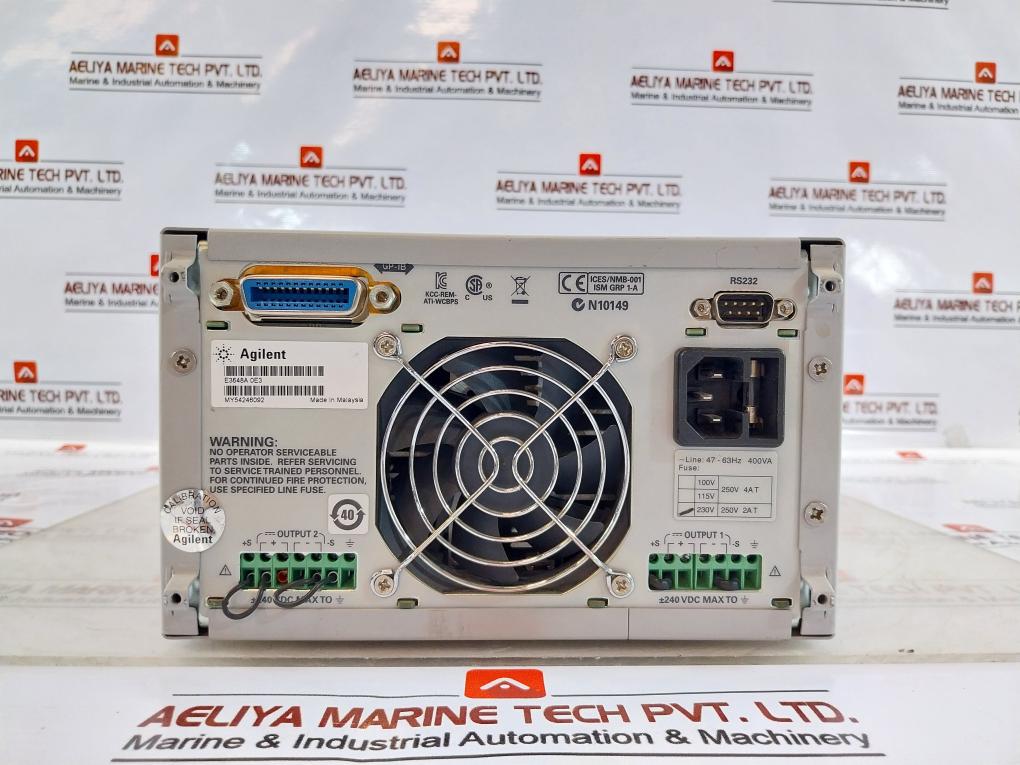 Agilent E3648A Dual Output Dc Power Supply My54246092 Rs232