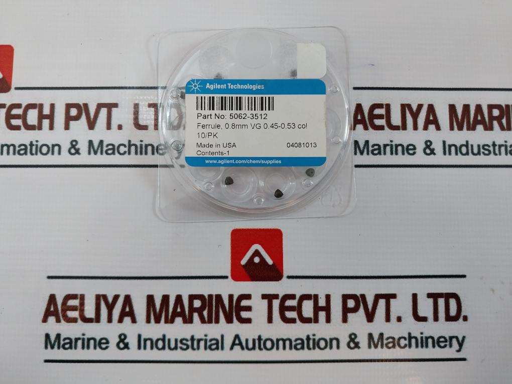 Lot Of 10X AGILENT TECHNOLOGIES 5062-3512 Capillary Column Ferrules 0.8 mm
