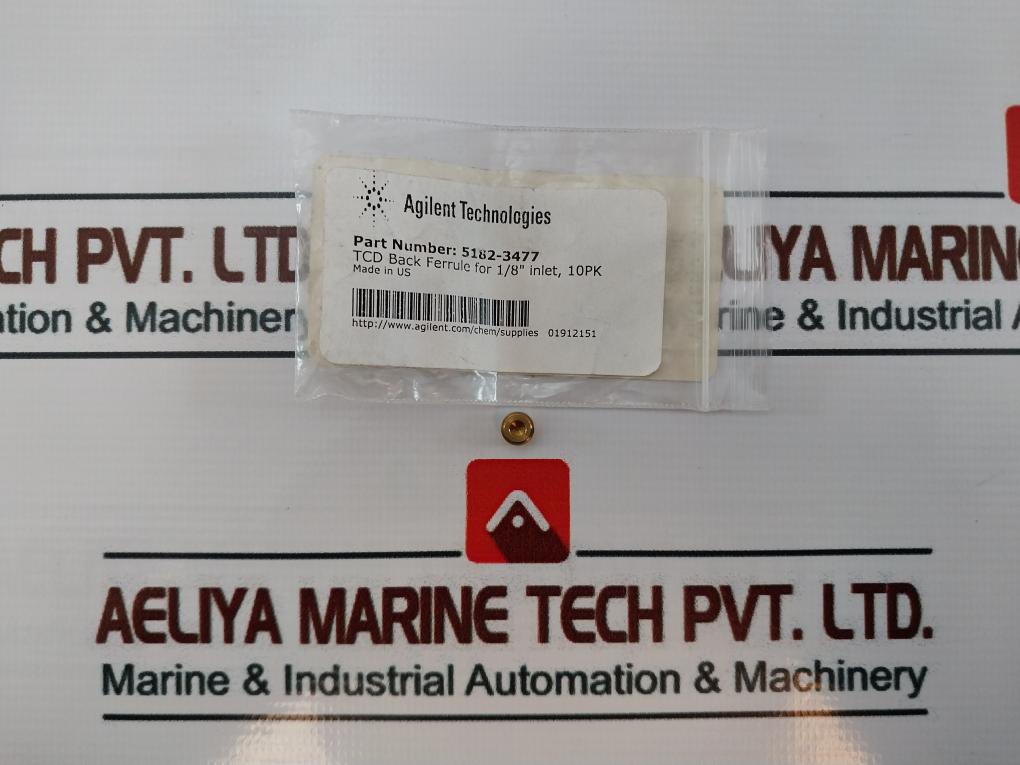 Agilent Technologies 5182-3477 Tcd Back Ferrule For 1/8” Inlet (1 Packet = 10Pcs)