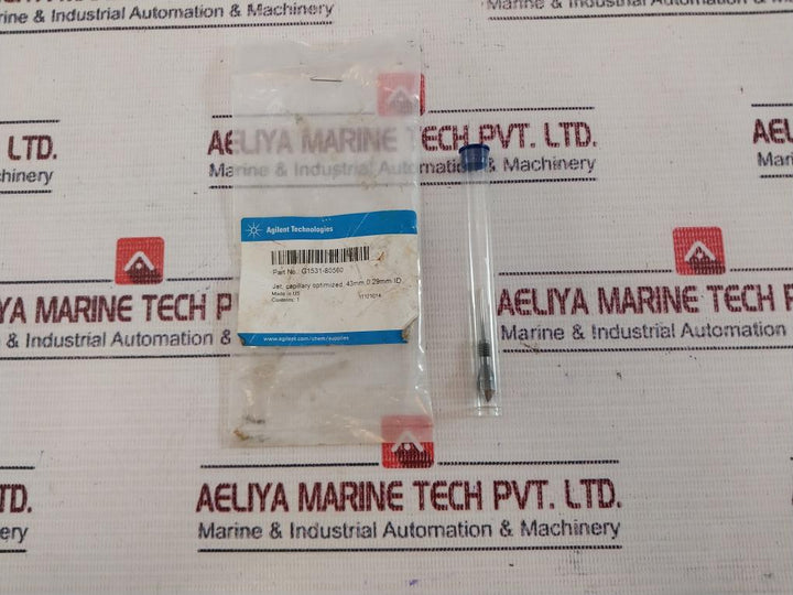 Agilent Technologies G1531-80560 Jet, Capillary Optimized, 43Mm, 0.29Mm Id
