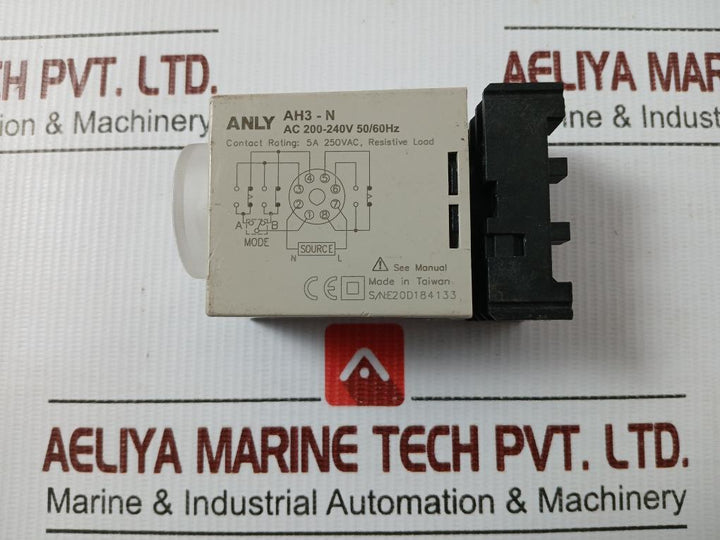 Ah3-nb Timer Relay 0–3 Sec Anly 200–240V Ac 50/60Hz
