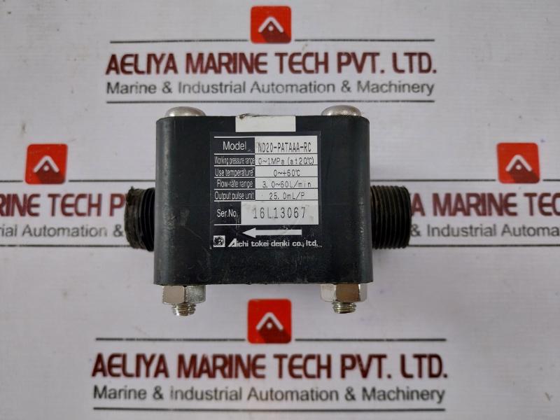 Aichi Tokei Denki Nd20-pataaa-rc Flow Meter Sensor 25.0 Ml/Pulse