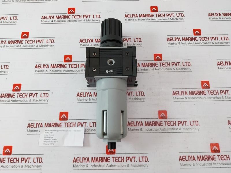 Aignep Fr1 Pneumatic Filter Regulator 12 Bar 20 Micron