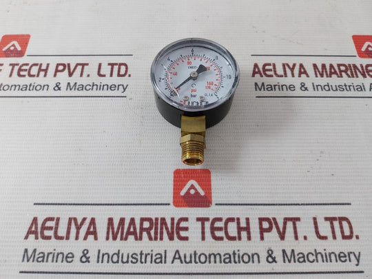 Aignep Pneumatic En837-1 Diaphragm Pressure Gauge 0-12 Bar