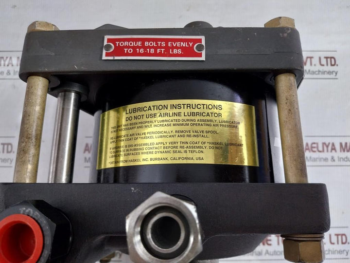 Air Driven Liquid Booster Pump 50000 Psi Hf-b300 Haskel