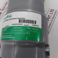 Air Products Pa4050N24A00 Nitrogen Membrane Separator Module 385Psig (26.5 Barg)