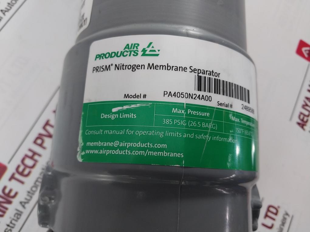 Air Products Pa4050N24A00 Nitrogen Membrane Separator Module 385Psig (26.5 Barg)