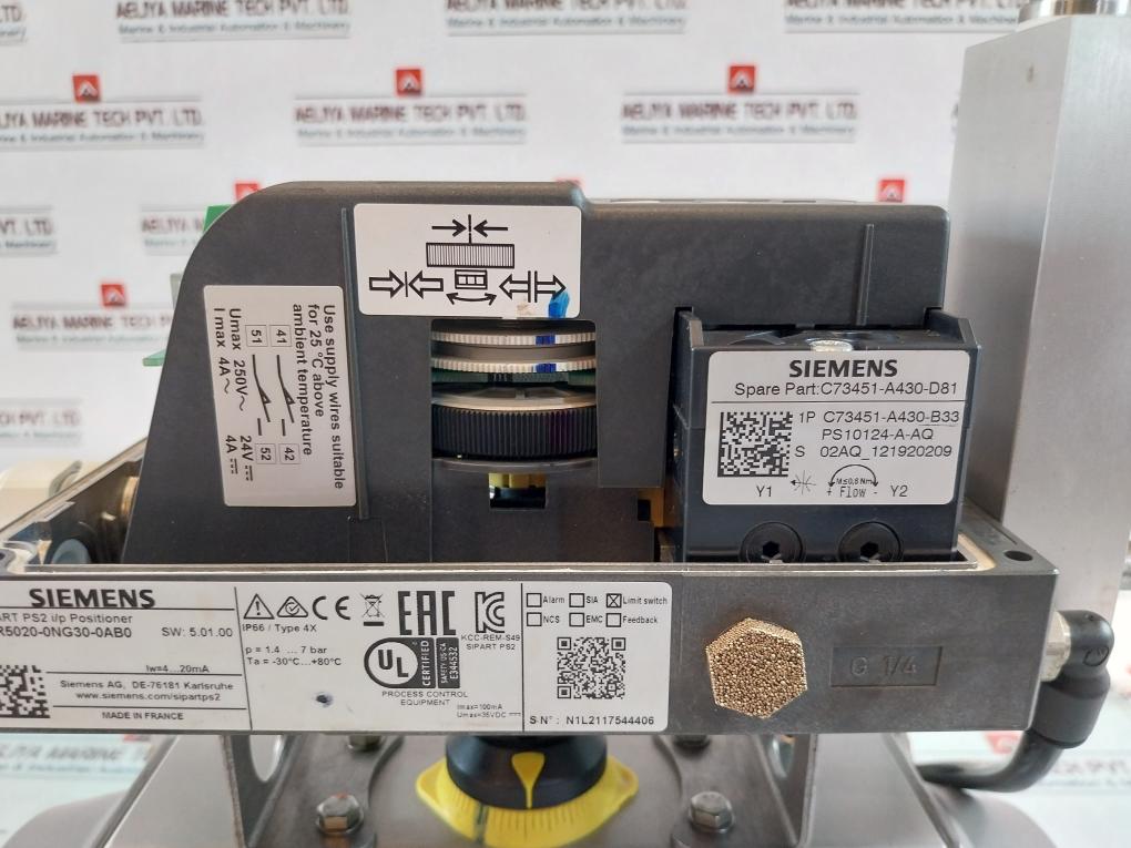 Air Torque DR00150U AL Pneumatic Actuator W/ 6DR5020-0NG30-0AB0/ AF20-F02C-2-A