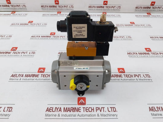 Air Torque Al-79,101U-s12 A Pneumatic Actuator W/ Solenoid Valve 495905C2 G 1/8