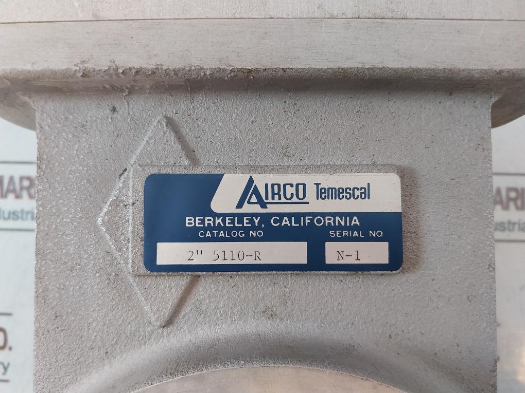 Airco Temescal 2” 5110-r Aluminum Valve