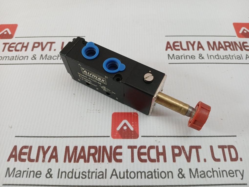 4V210-08 Single Solenoid Valve 1.5-8Kgf/Cm2 Airmax