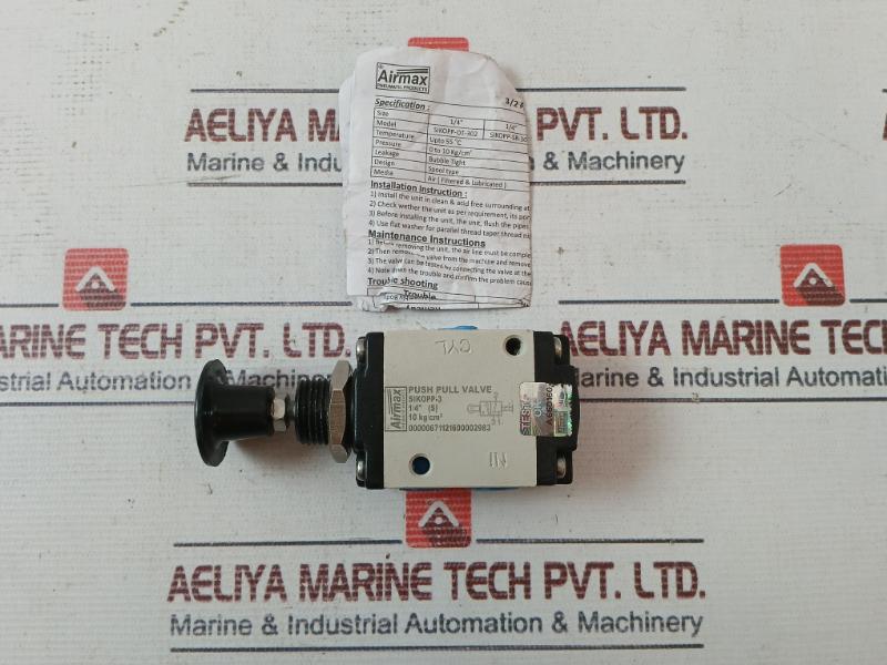 Airmax Sikopp-3 3/2 Push Pull Valve 10 Kg/Cm2 00000671121600002983