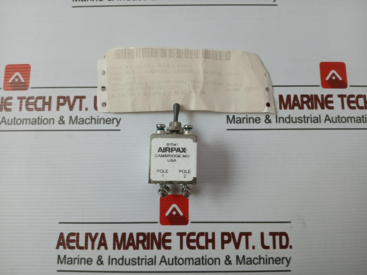 Airpax Ap16 1-65F-501 Magnetic Circuit Breaker 50/60Hz