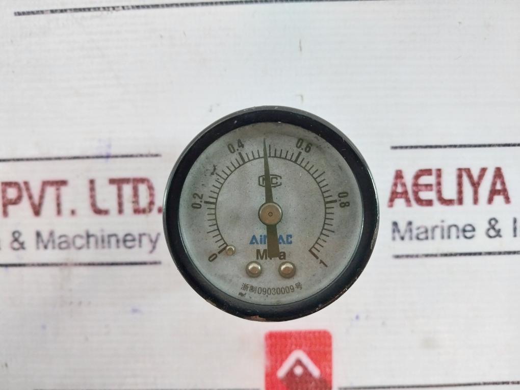 Airtac 09030009 Pneumatic Pressure Gauge 0-1 MPA