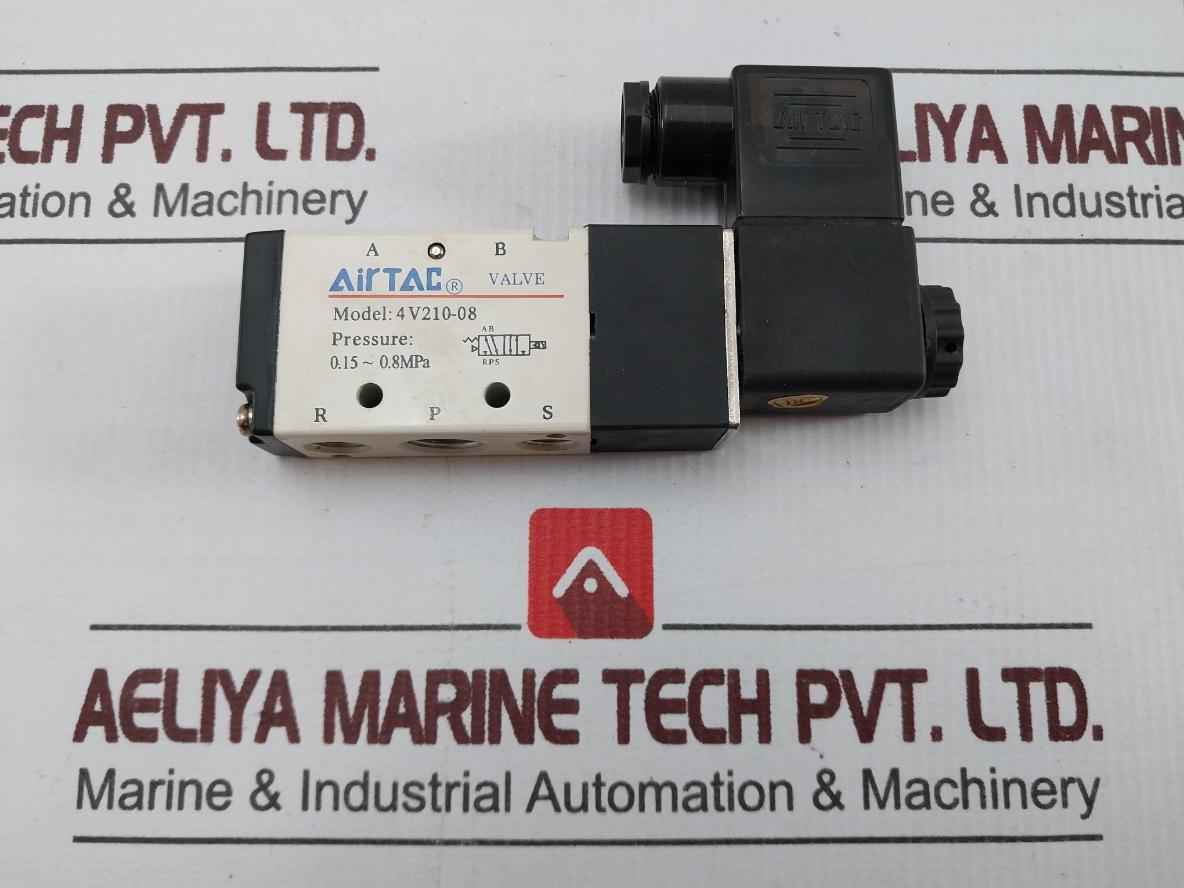 Airtac 4V210-08 Solenoid Valve 0.15~0.8Mpa Dc24V 3W