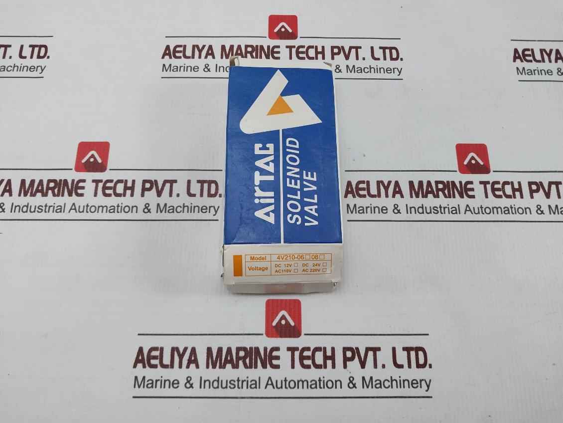 Airtac 4V210-08 Solenoid Valve 1.5~8Kgf/Cm2 Dc24V 3.0W 120Ma