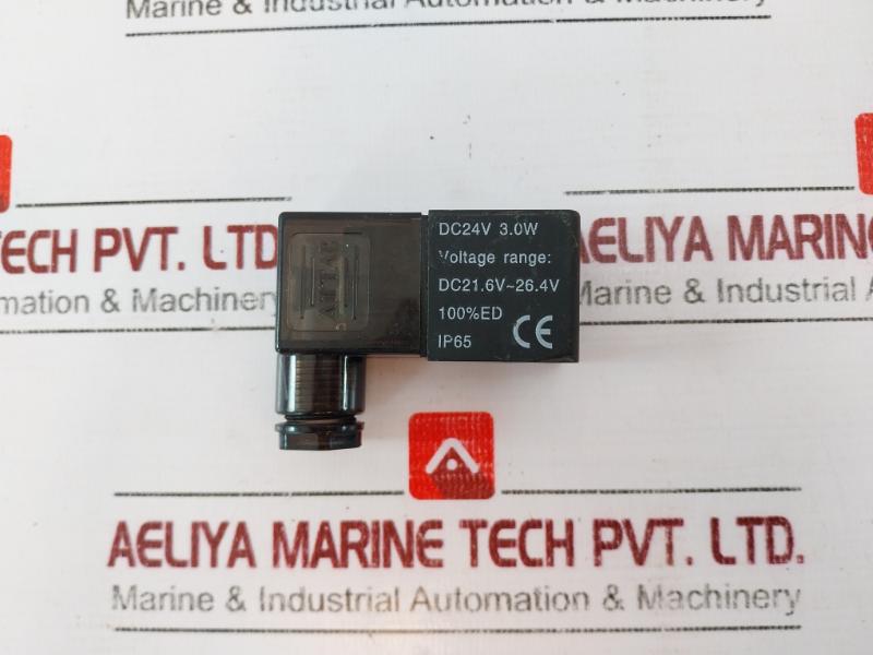Airtac Dc24V 3.0W Solenoid Valve Coil, Voltage Range Dc21.6V~26.4V, Ip65