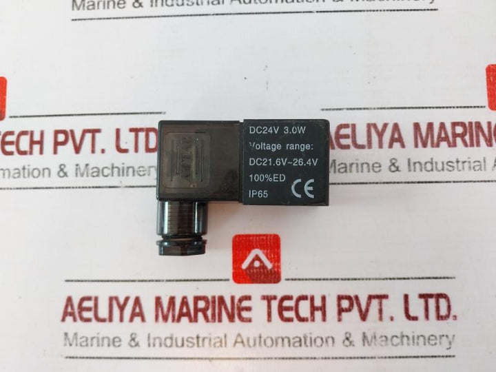 Airtac Dc24V 3.0W Solenoid Valve Coil, Voltage Range Dc21.6V~26.4V, Ip65