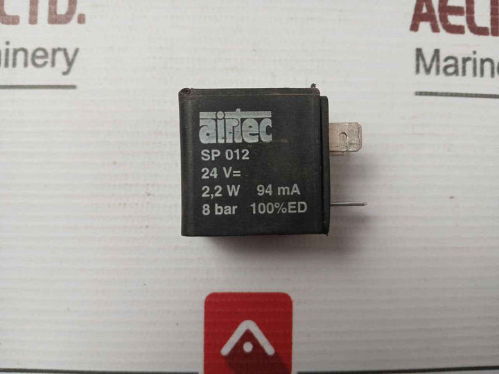 Airtec Sp 012 24Vdc Solenoid Valve Coil 2.2W 8-bar