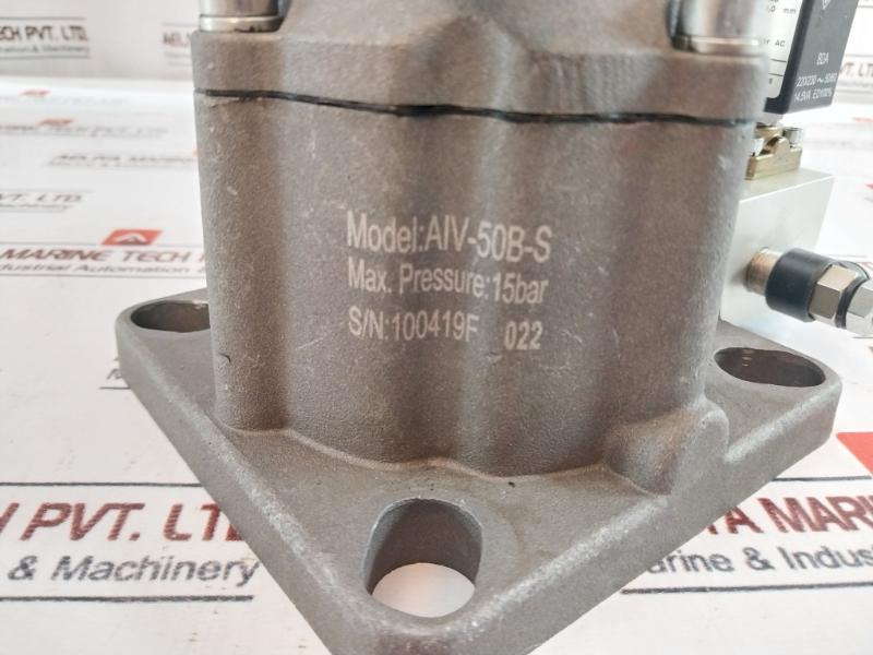 Aiv-50B-s 15Bar Screw Compressor Solenoid Inlet Valve 220/230V 50/60 Hz
