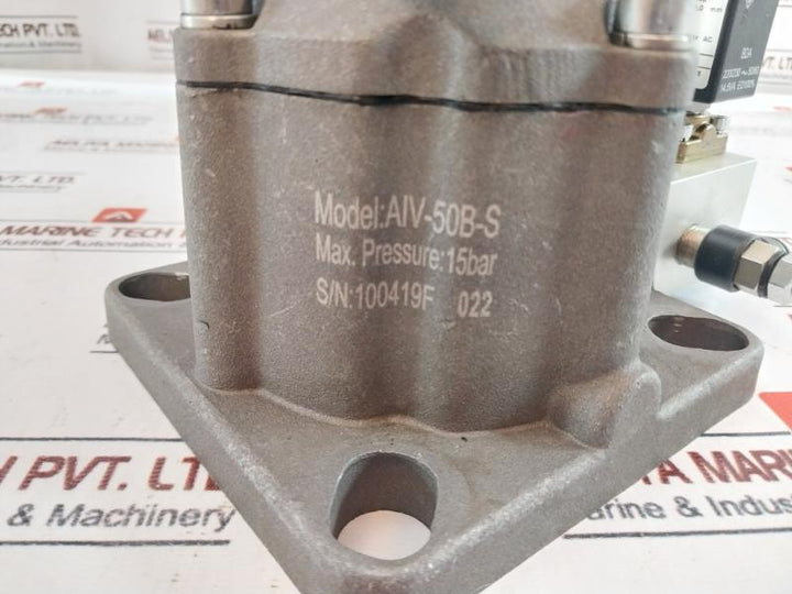 Aiv-50B-s 15Bar Screw Compressor Solenoid Inlet Valve 220/230V 50/60 Hz