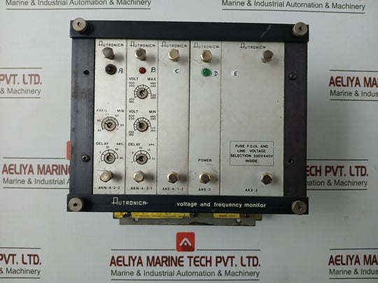 Ak-38/1 Voltage And Frequency Monitor 45-65 Min 1-20 Sec Autronica