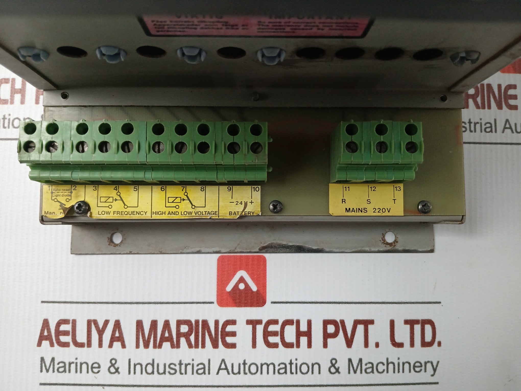 Ak-38/1 Voltage And Frequency Monitor 45-65 Min 1-20 Sec Autronica