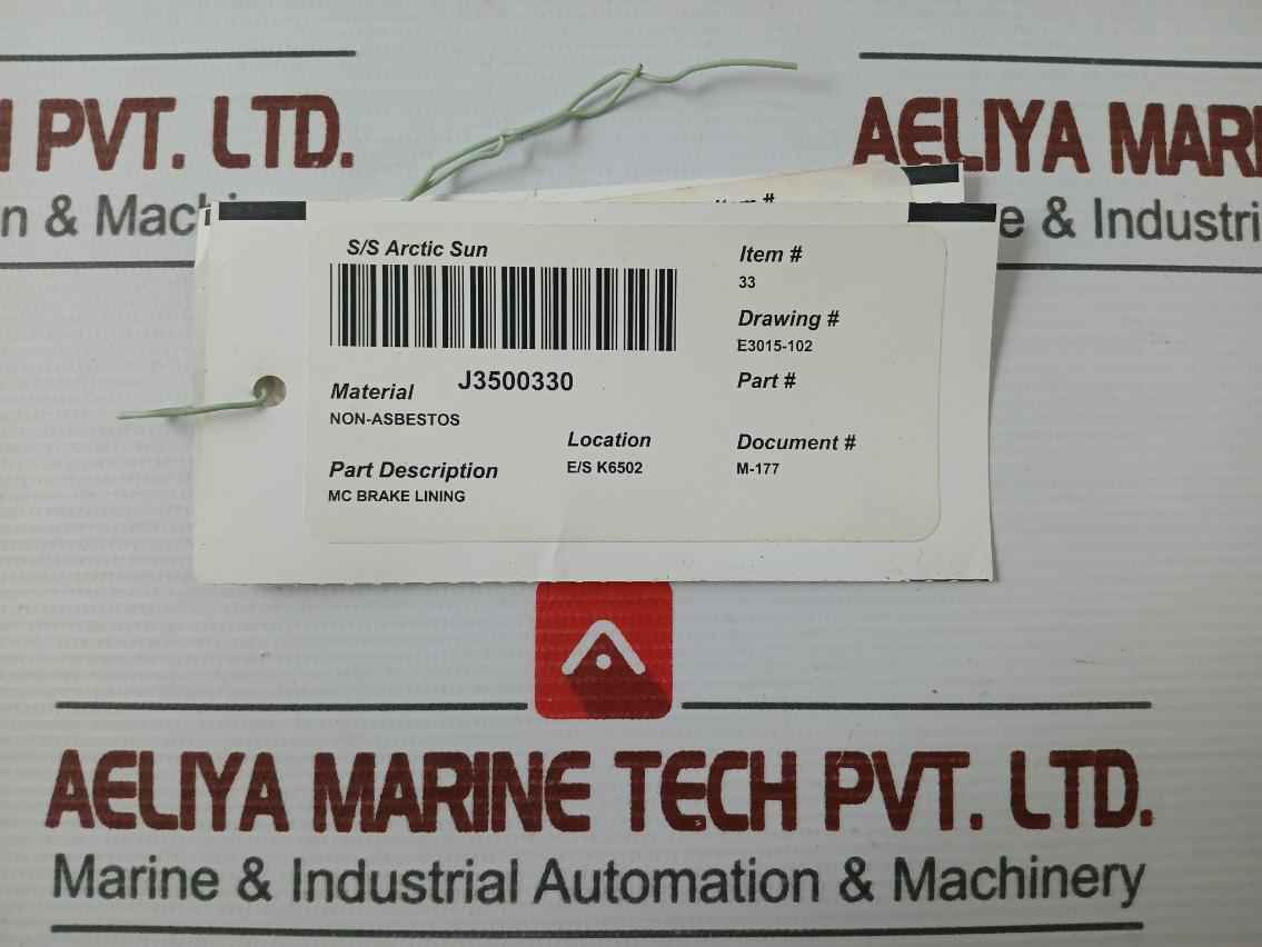 Akebono J3500330 Mc Brake Lining