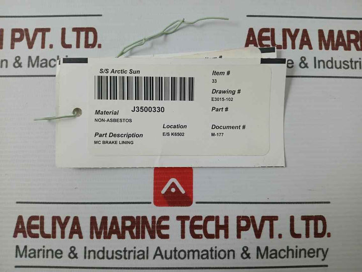 Akebono J3500330 Mc Brake Lining