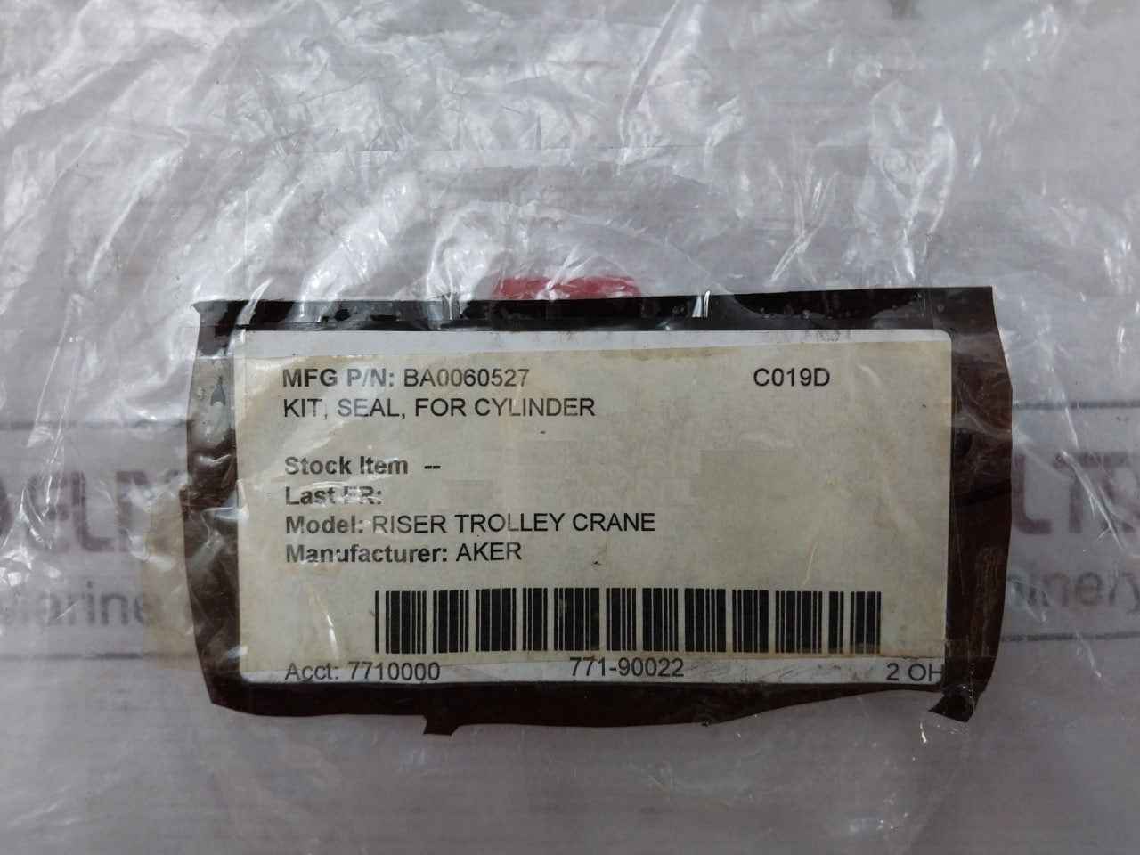 Aker Ba0060527 Seal Kit For Cylinder Cyp04476 Cd20 200/125Sp