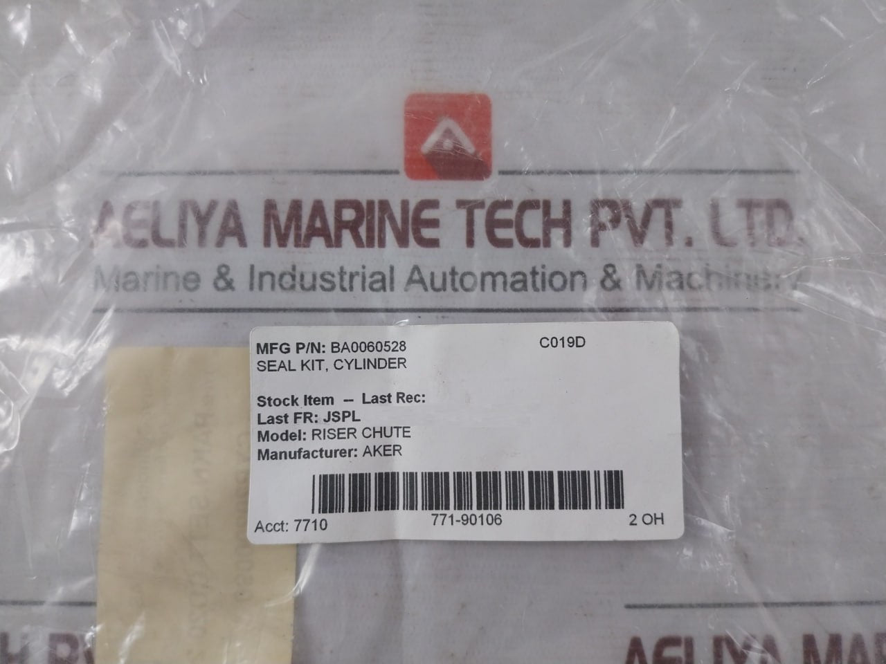 Aker Ba0060528 O-ring Seal Kit For Cylinder Kit Riser Chute Cyp20200090