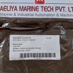 Aker Ba0060529 Seal For Cylinder Kit 110-130-15