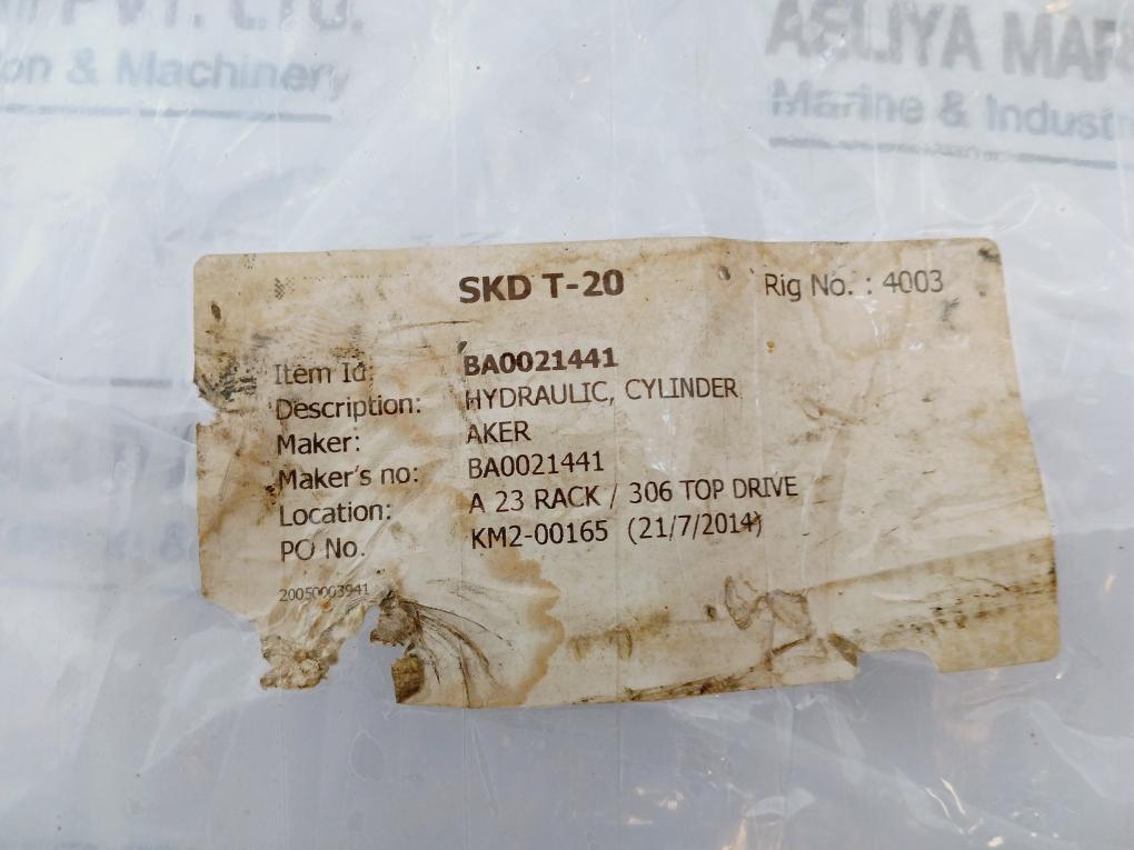 Aker Cd10Ss0100/045X00200-hrsbnn Hydraulic Cylinder 180 Bar