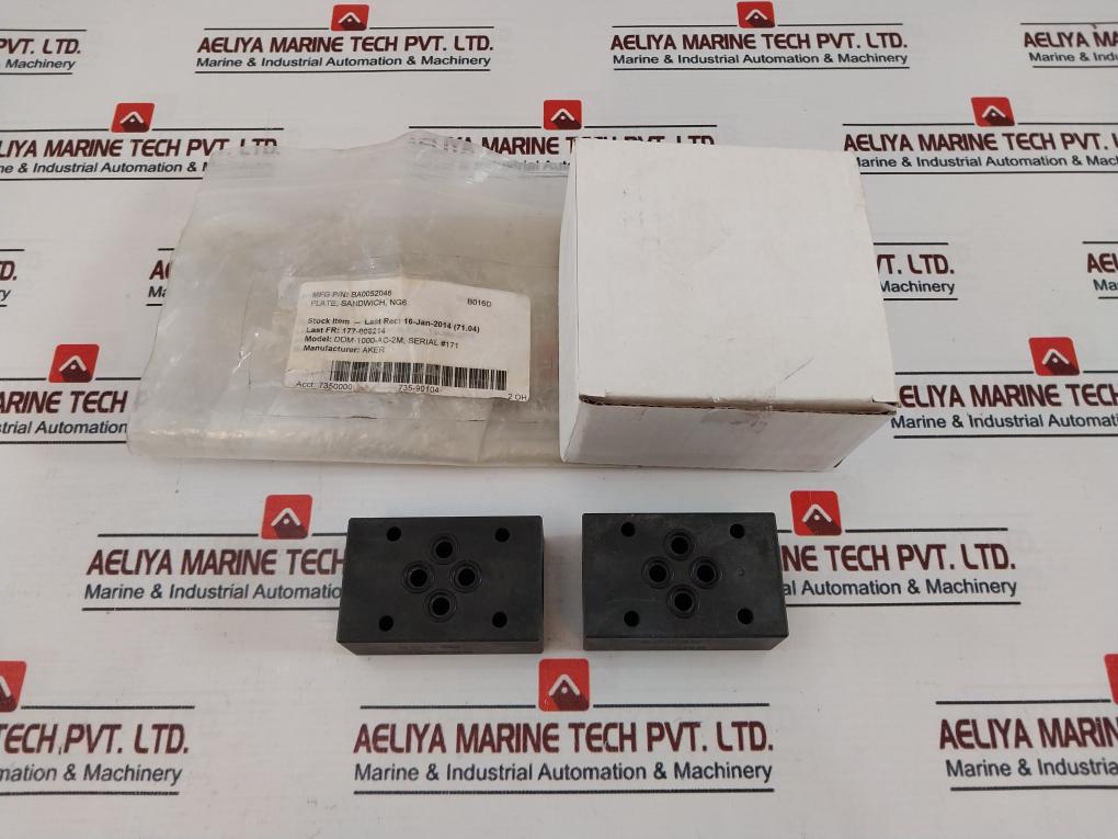 Aker Eb36338 Plate Sandwich Valve Ba0052046, Ddm-1000-ac-2M