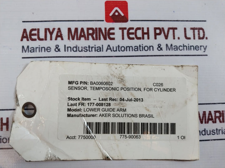 Aker HPH-3100-0200-A Temposonic Position Sensor for Cylinder 30 BA0060602 IP68
