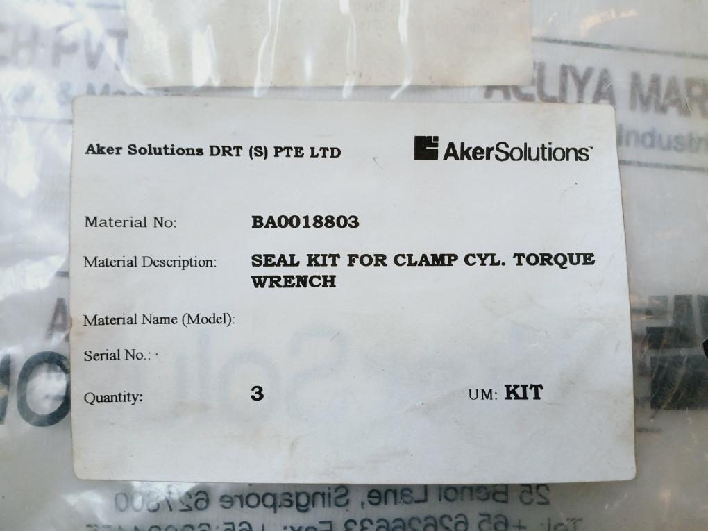 Aker SKD T-20 Seal Kit for Clamp, Wrench