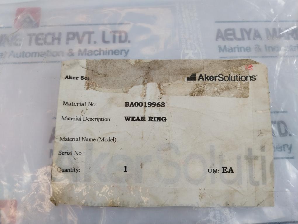 Aker Solutions BA0019968 Wear Ring SKD T-20