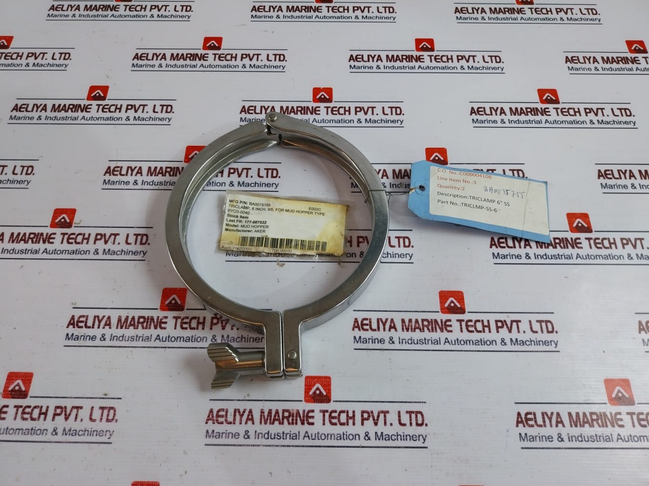 Aker Triclmp-ss-6 Triclamp Ba0075755