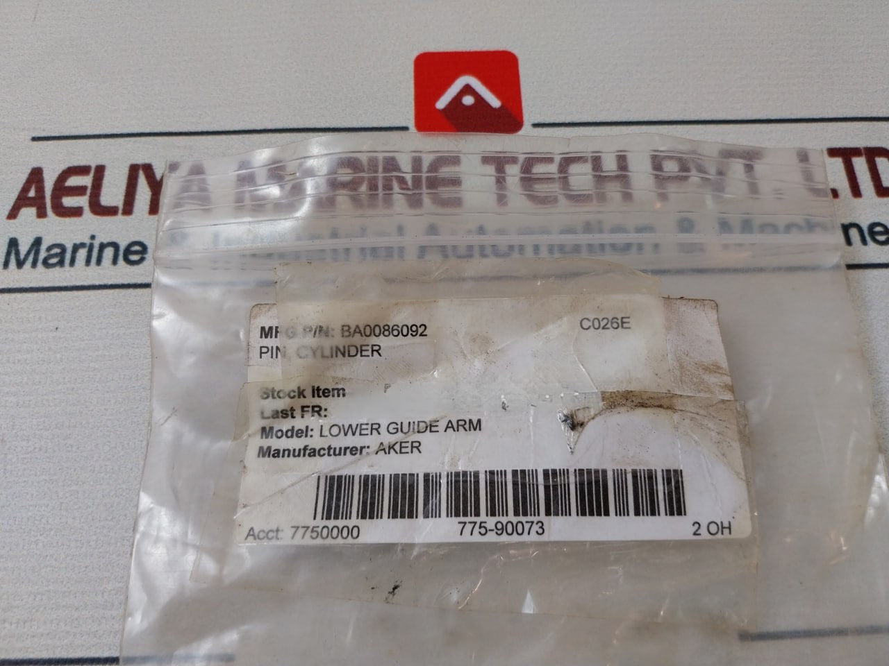 Aker Ba0086092 Lower Guide Arm Pin Cylinder