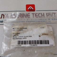Aker Ba0086092 Lower Guide Arm Pin Cylinder