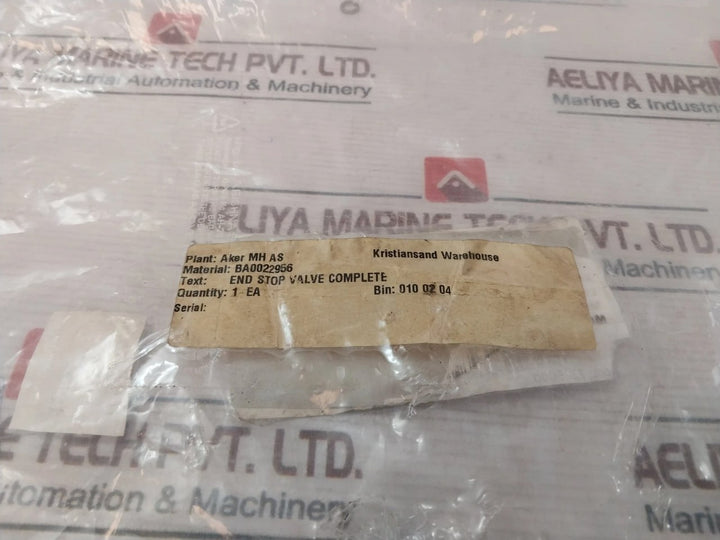 Aker Ddm-1000-ac-2M End Stop Complete Valve Ba0022956