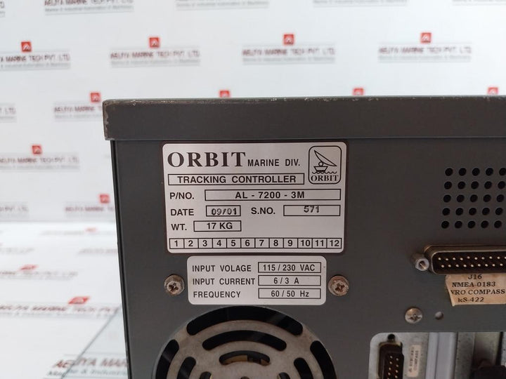 Al-7200-3M Tracking Controller 115/230Vac 6/3A Orbit Marine