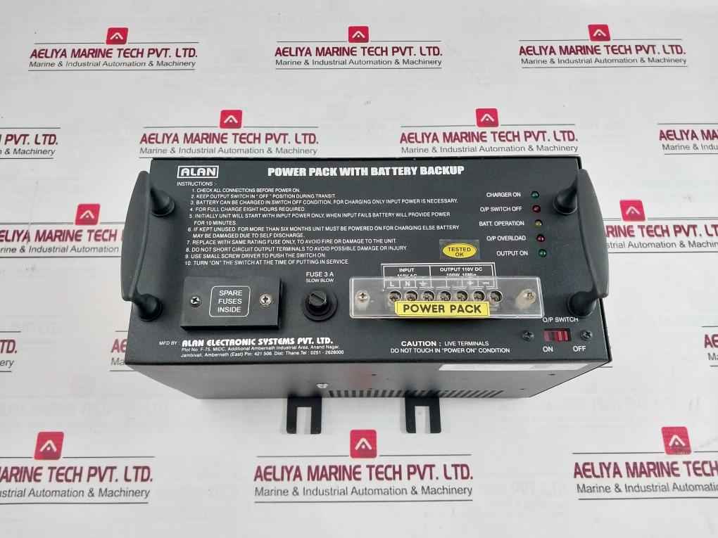 Alan App110110 Power Pack With Battery Backup App-bpp1-a0003-a0 110V Dc 100W
