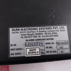 Alan Electronic Mp-02/36 Alarm Annunciator 220V 88-285Vac N Sequence