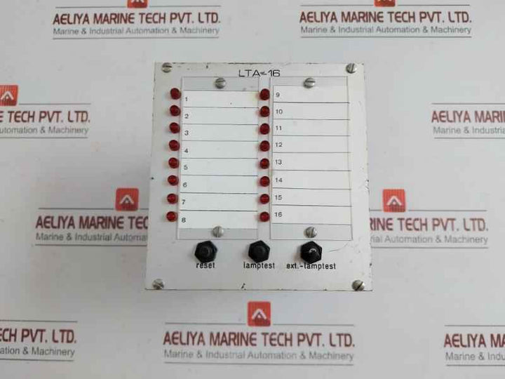 Alarm Annunciator Panel 230V Elektro Rela Lta-16