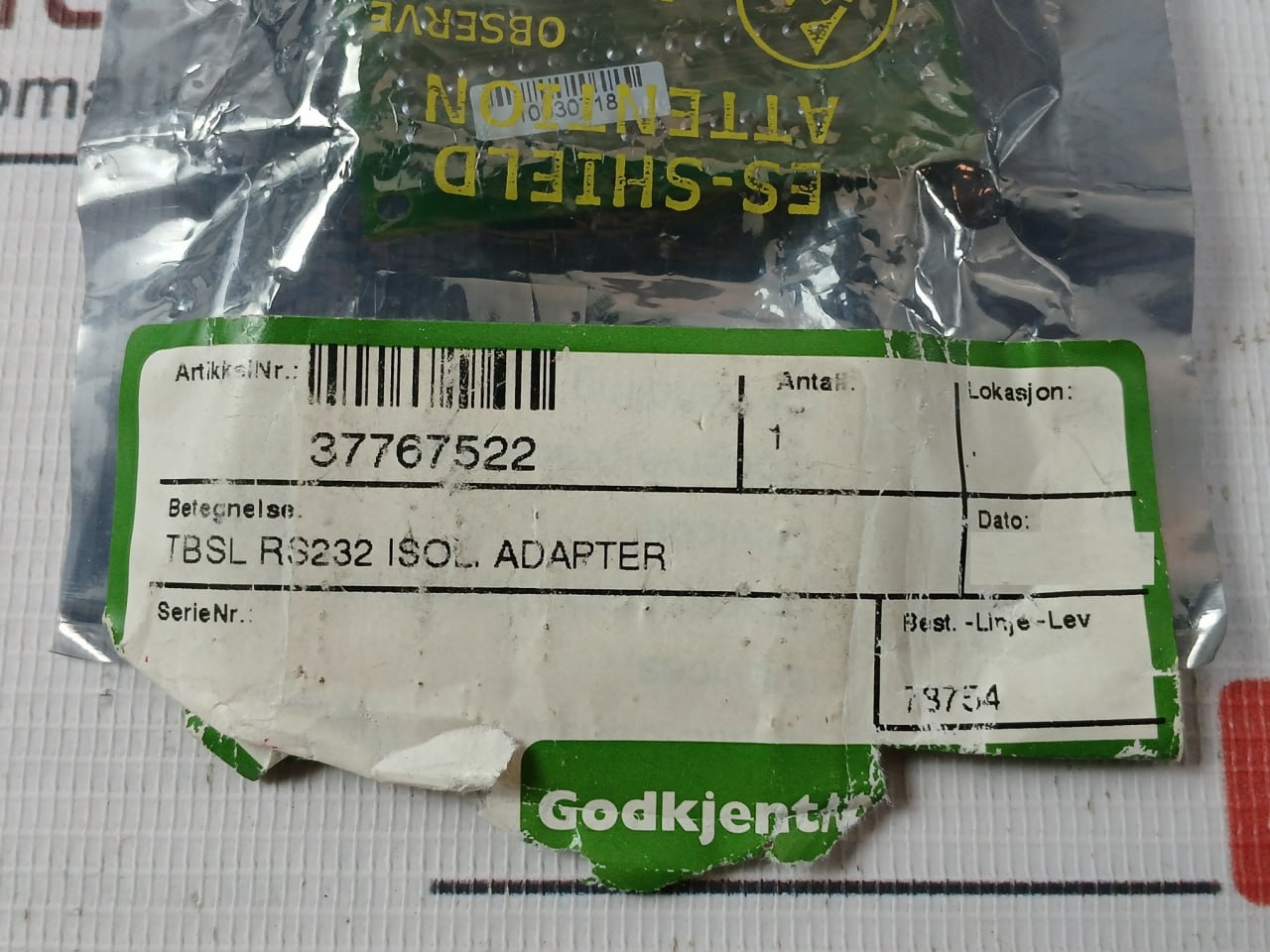 Albatross Tbsl Rs232 Isolated Adapter Printed Circuit Board Pcb Card 94V-0