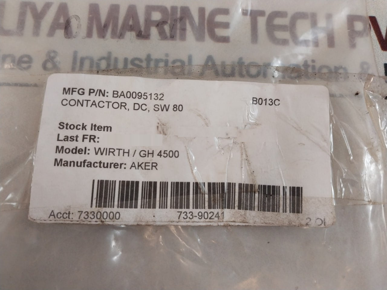 Albright Sw80Ab-447 Contactor Ba0095132