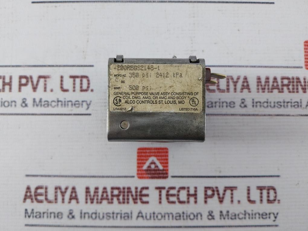 Alco Controls Ams Solenoid Coil 165629008 17/12W 350 Psi 50/60Hz