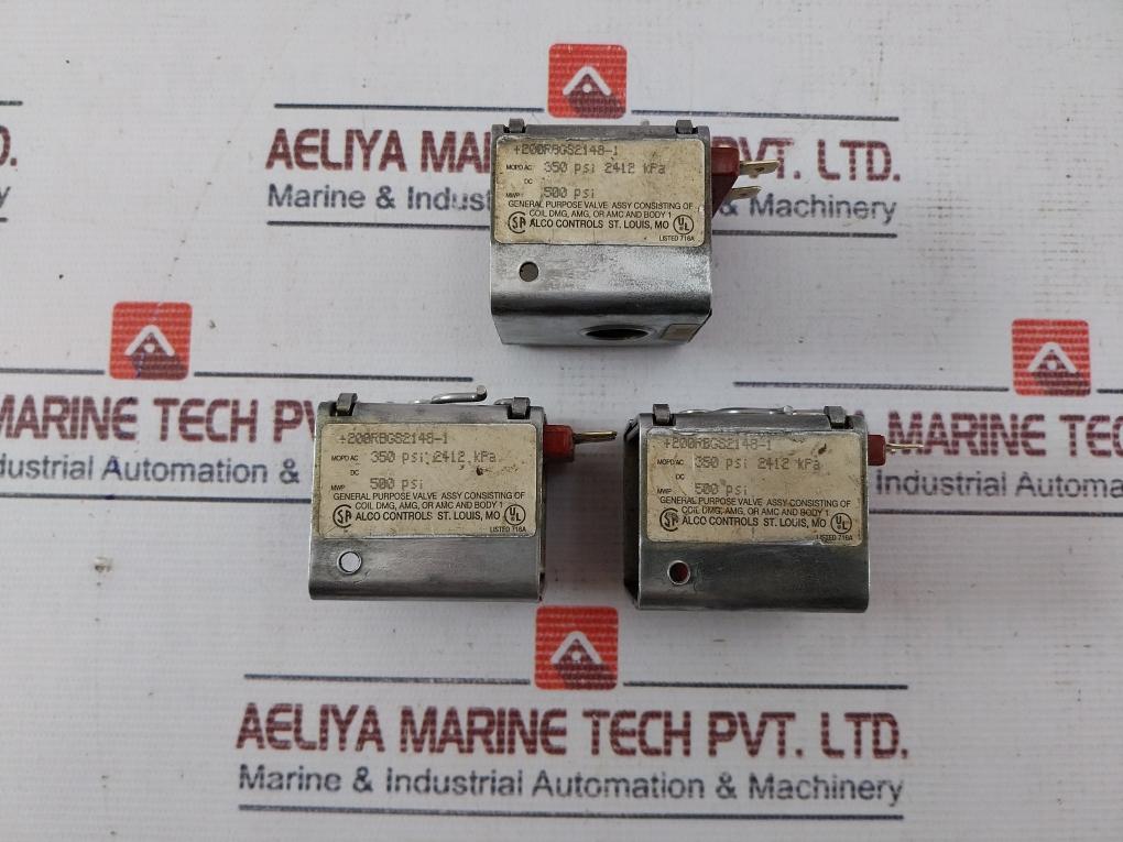 Alco Controls Ams Solenoid Coil 17/12W 350 Psi 2412 Kpa X-13551-70