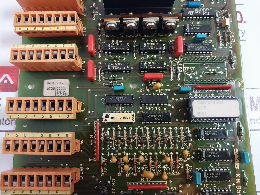 Alfa-Laval 550557-80 Purifier Printed Circuit Board KK 8592 040-11-2